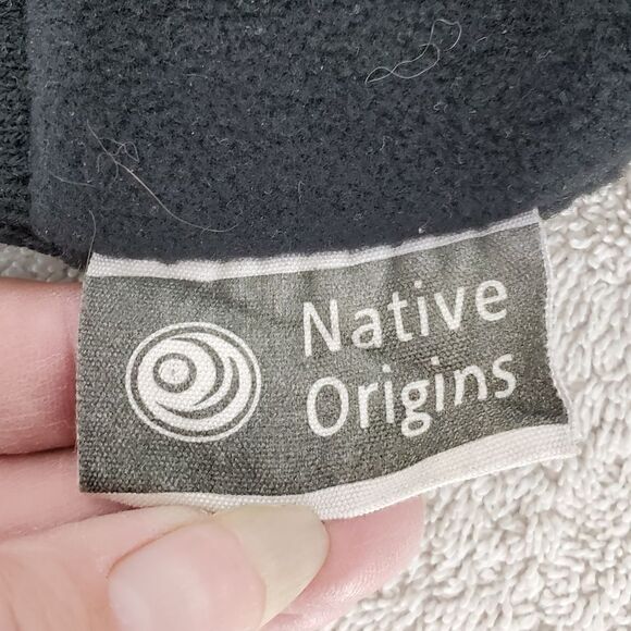 Native Origins Fleece Lined Ribbed Knit Black and Green Cap With Fish Design OS - Picture 3 of 4